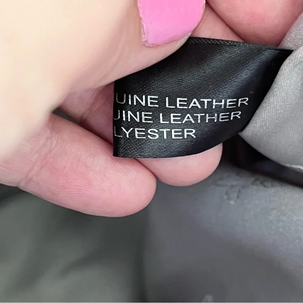 Judith Ripka Purple Leather CROCO Embossed Pewter Wrap Pocket Hobo Shoulder Bag - Picture 16 of 16